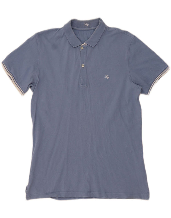 Polo Uomo Fay Large Blu In Cotone