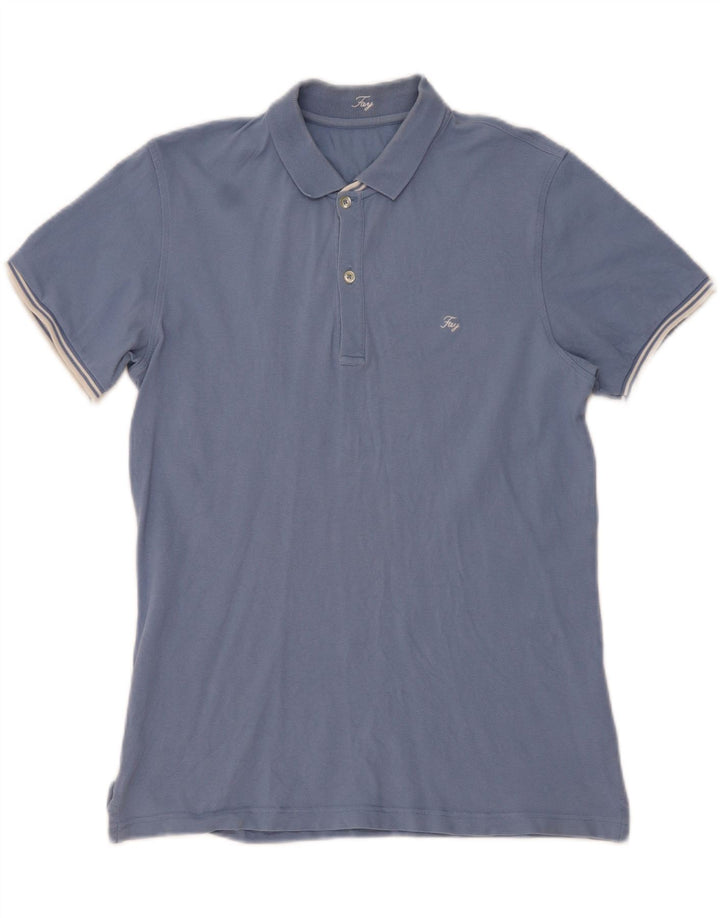 Polo Uomo Fay Large Blu In Cotone