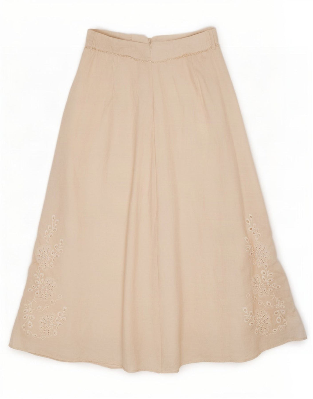 Gonna lunga da donna Zara media W28 bianco sporco floreale