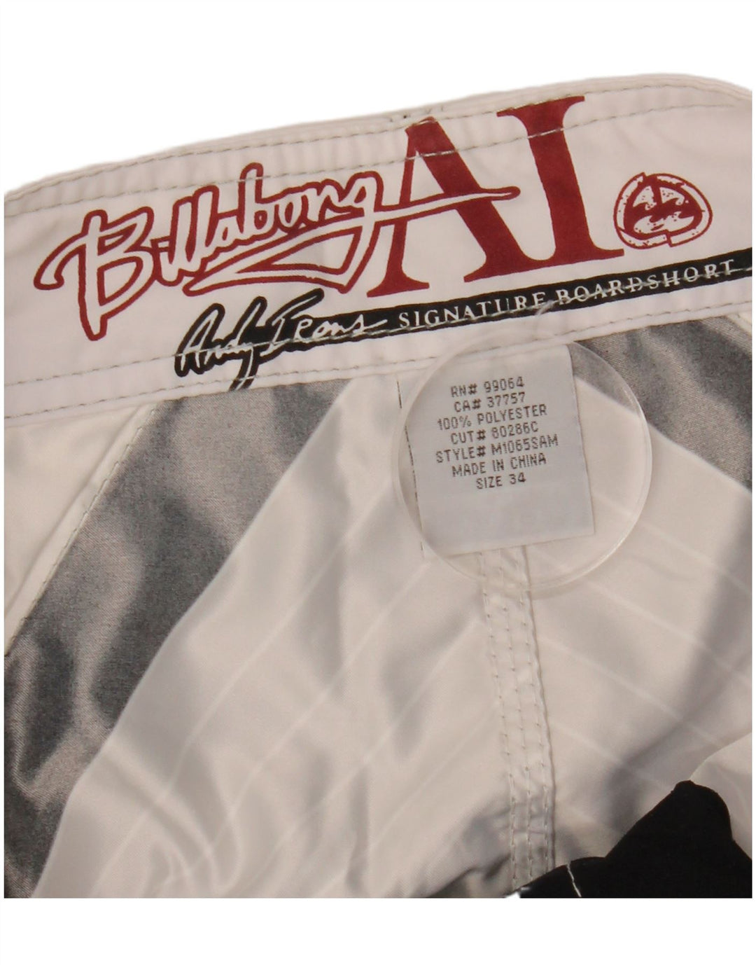 BILLABONG Pantaloncini da bagno grafici da uomo Grandi in poliestere color block rosso