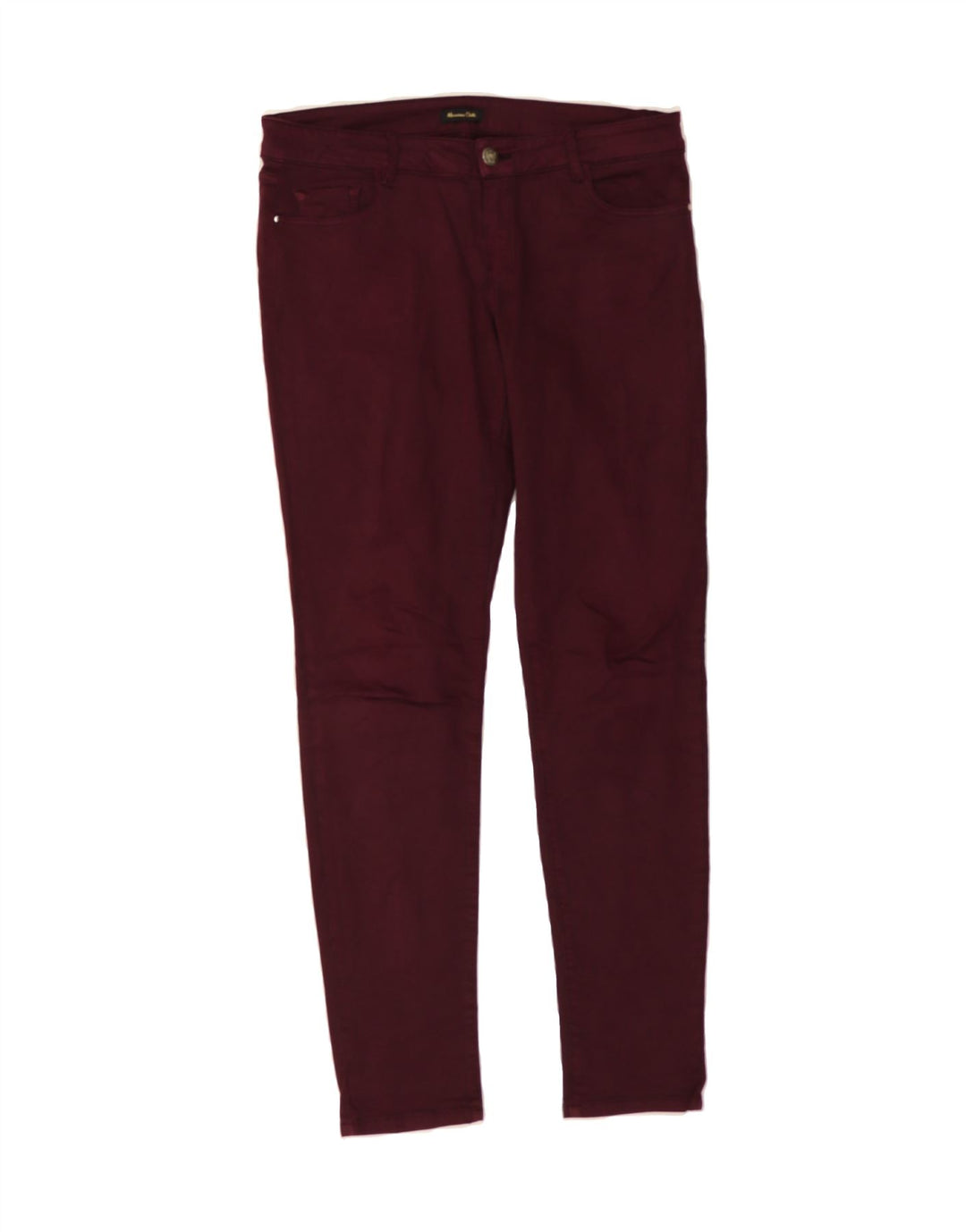 MASSIMO DUTTI Womens Skinny Jeans EU 40 Medium W30 L30 Burgundy Vintage Massimo Dutti and Second-Hand Massimo Dutti from Messina Hembry 