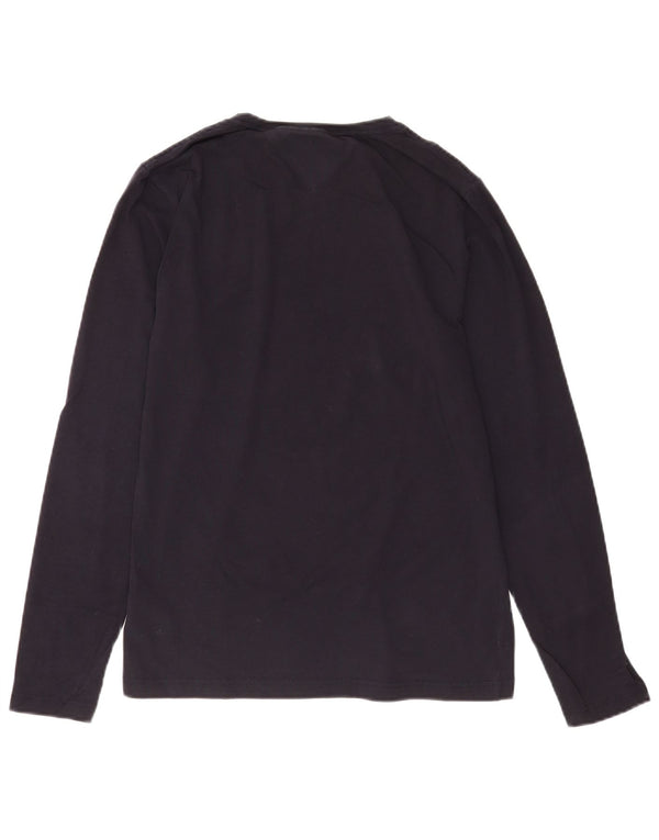Tommy Hilfiger Uomo Extra Slim Top Manica Lunga Medio Cotone Blu Navy