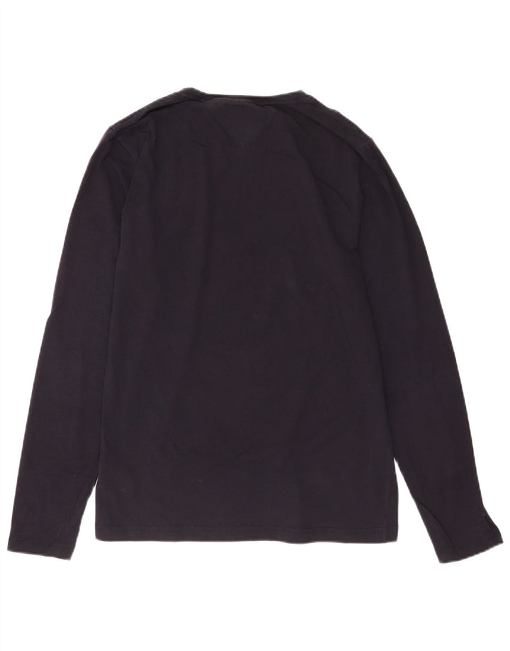 Tommy Hilfiger Uomo Extra Slim Top Manica Lunga Medio Cotone Blu Navy