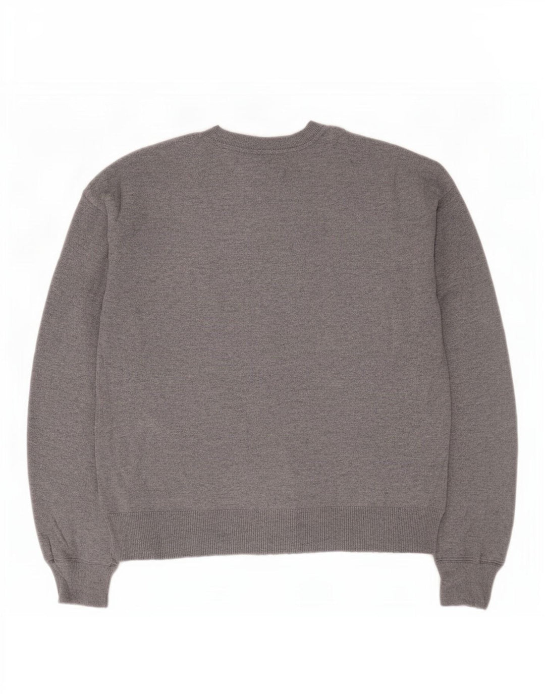 Oasis Maglione girocollo oversize con grafica da donna UK 10 Piccolo Grigio