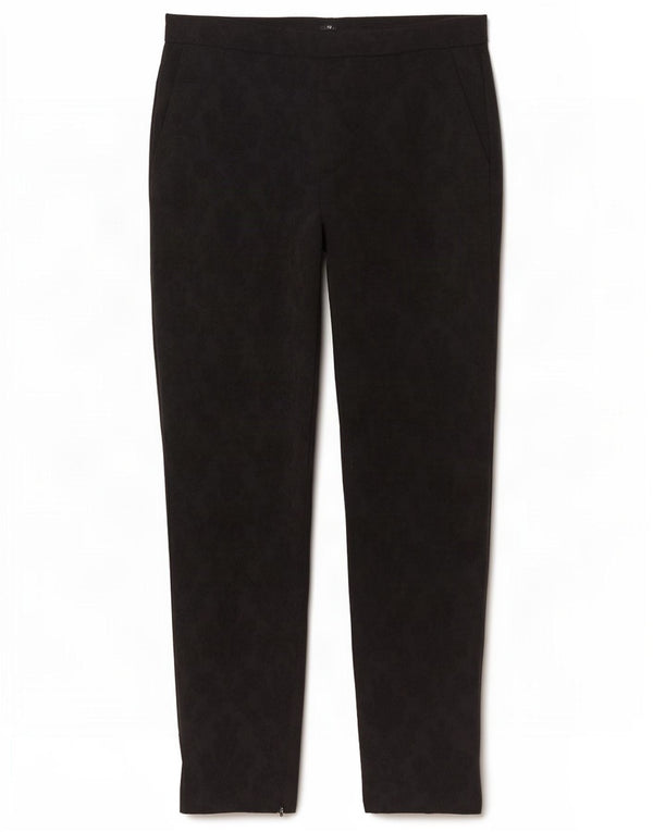 Pantaloni chino slim da donna Zara medi W28 L28 cotone Paisley nero