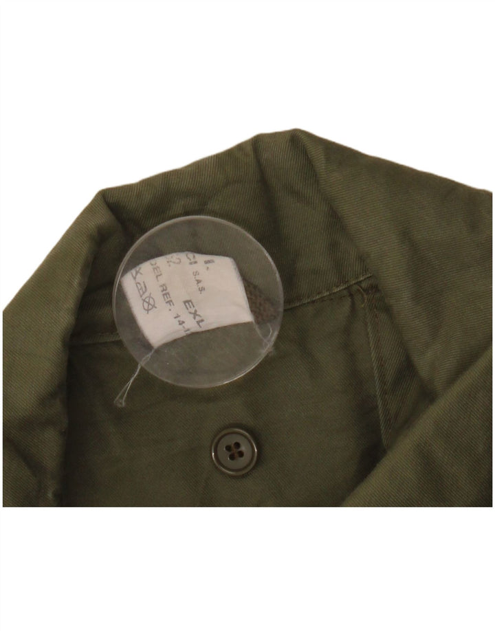 Cappotto militare vintage da uomo UK 42 XL Cachi