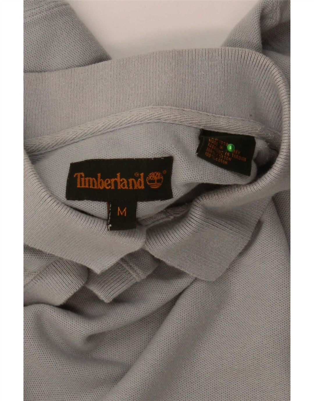 Polo da uomo Timberland in cotone grigio medio