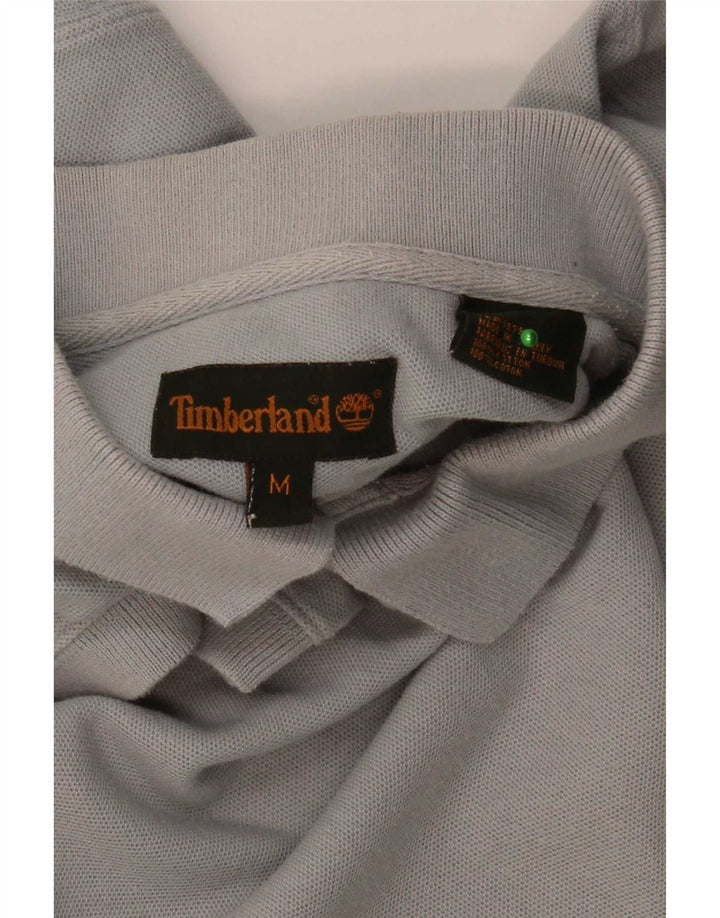 Polo da uomo Timberland in cotone grigio medio