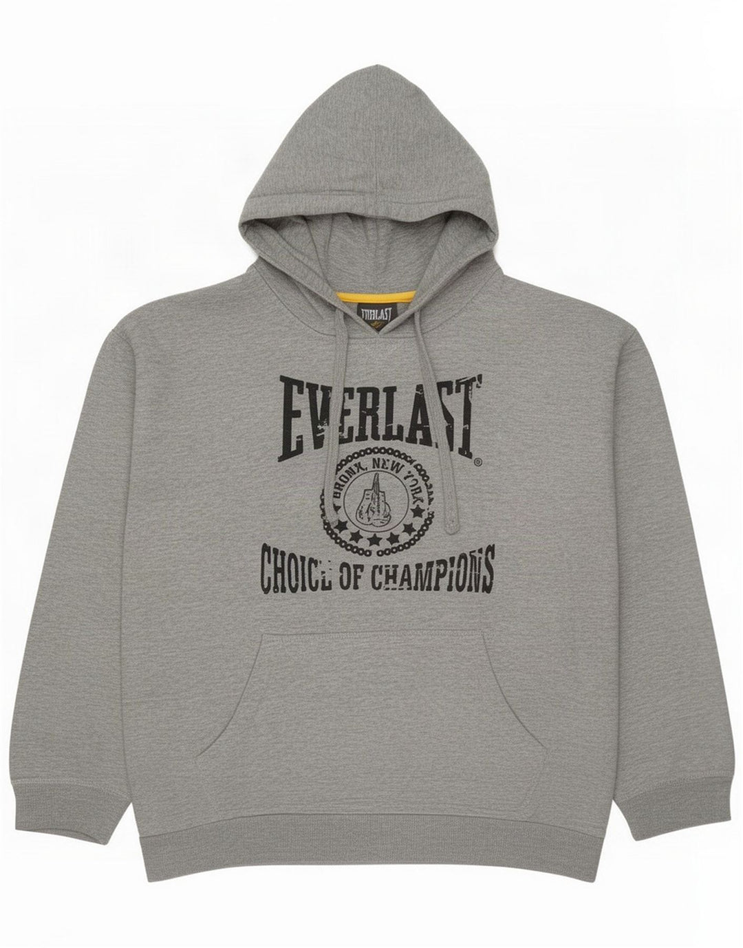 Everlast Felpa con cappuccio grafica da uomo 2XL Grigio