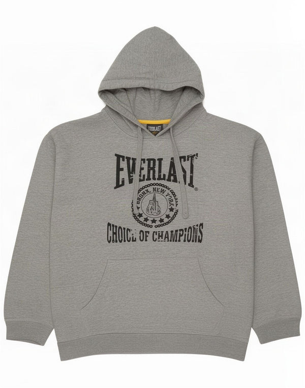 Everlast Felpa con cappuccio grafica da uomo 2XL Grigio