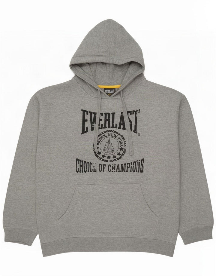 Everlast Felpa con cappuccio grafica da uomo 2XL Grigio