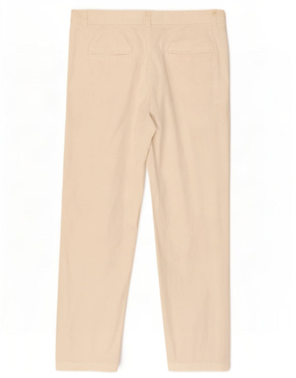 Pantaloni chino da jogging da donna Marks & Spencer UK 14 Large W34 L28 bianco sporco