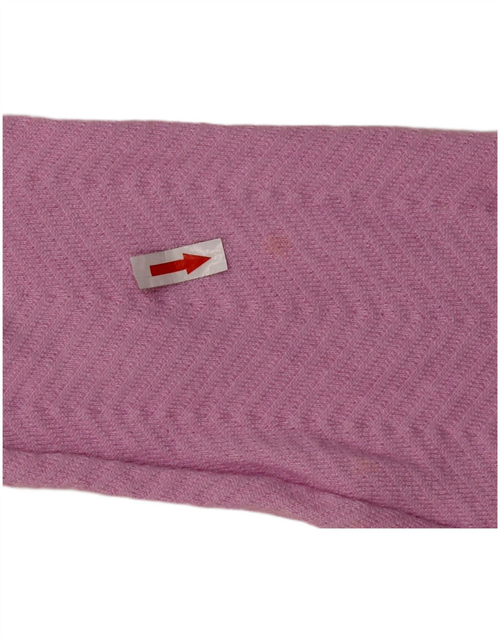 MARKS & SPENCER Maglione cardigan aperto da donna UK 10 Piccolo Chevron rosa