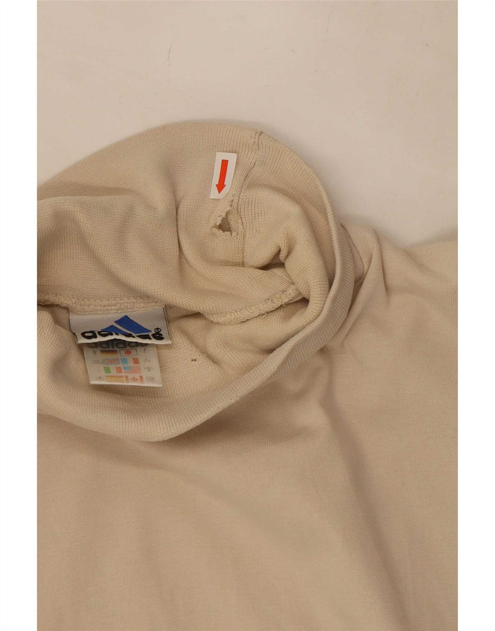 Adidas Maglia a maniche lunghe da uomo UK 38/40 Cotone beige medio