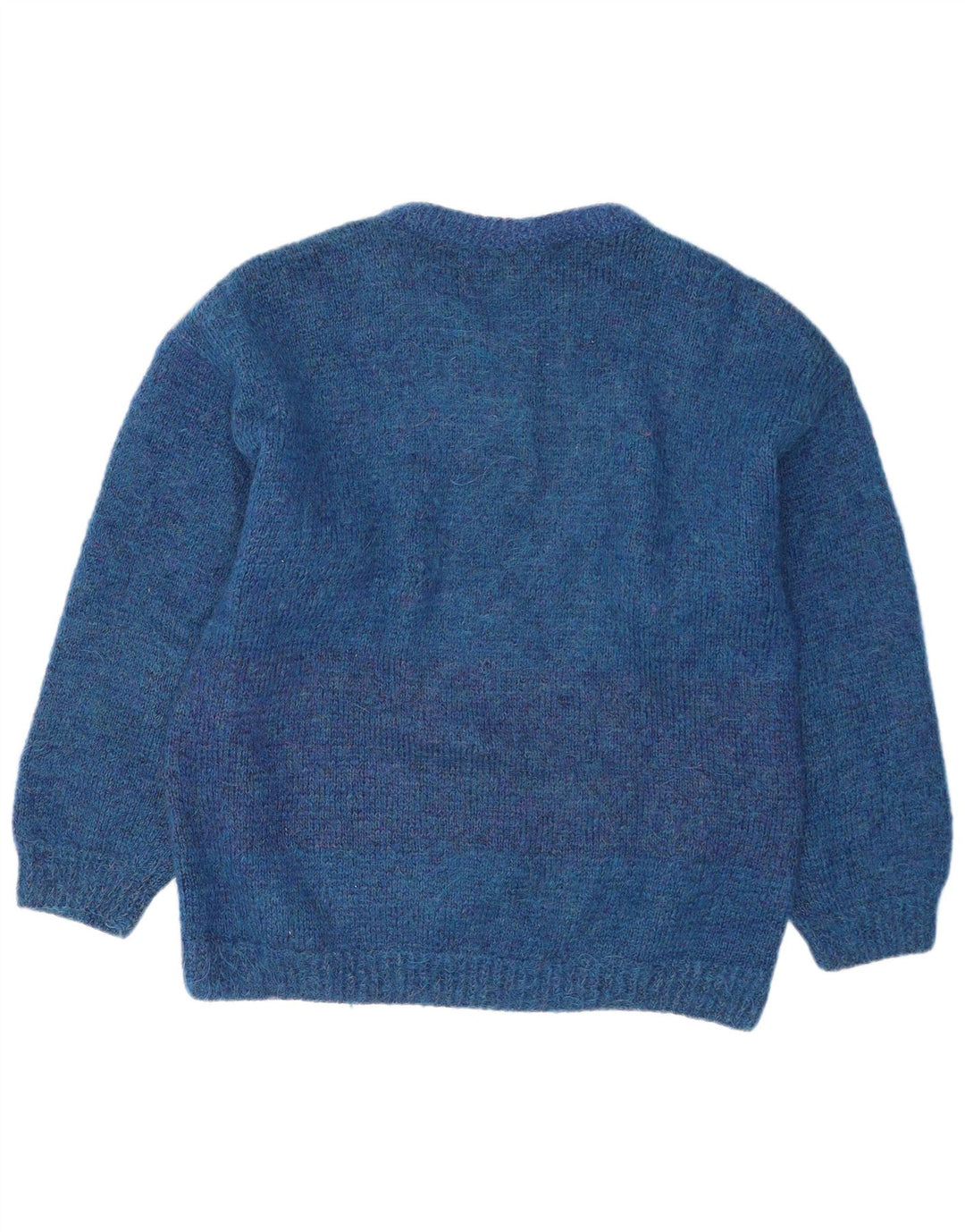 Maglione girocollo da uomo vintage a righe grandi blu