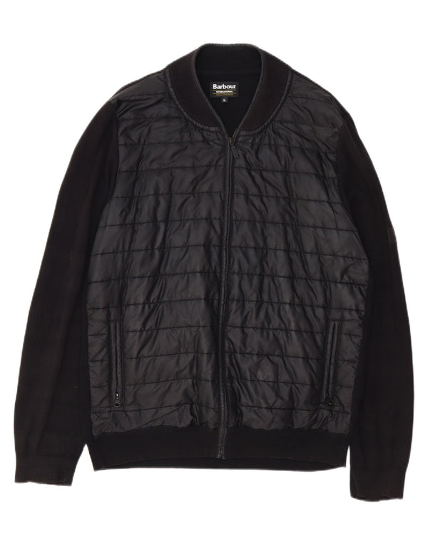 BARBOUR Giacca da tuta da uomo XL in cotone nero
