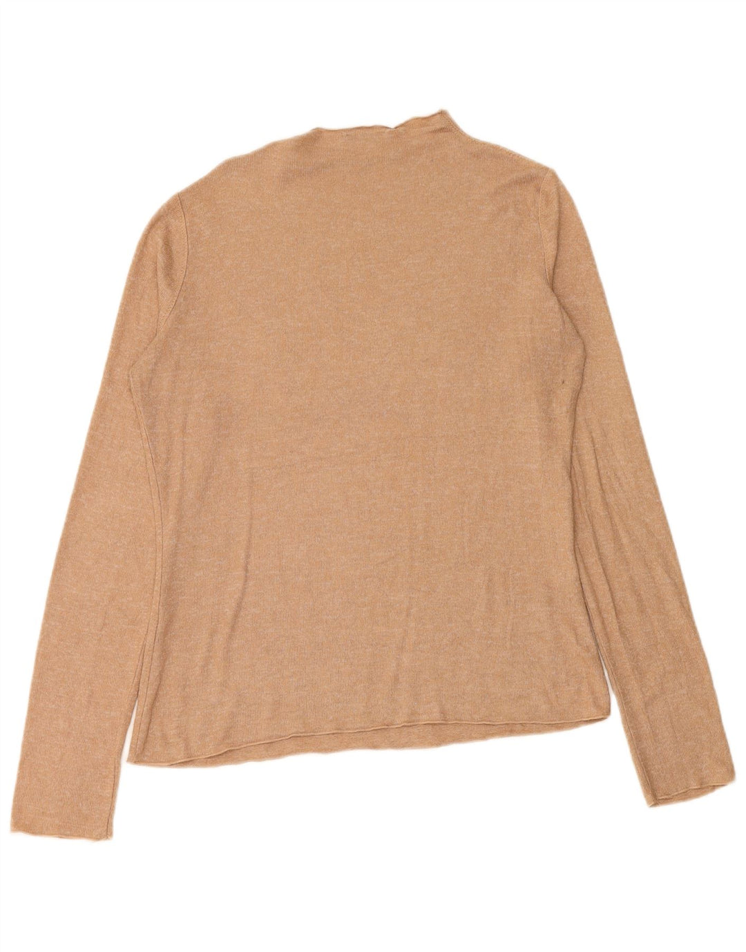Top Zara da donna a maniche lunghe UK 16 grande beige