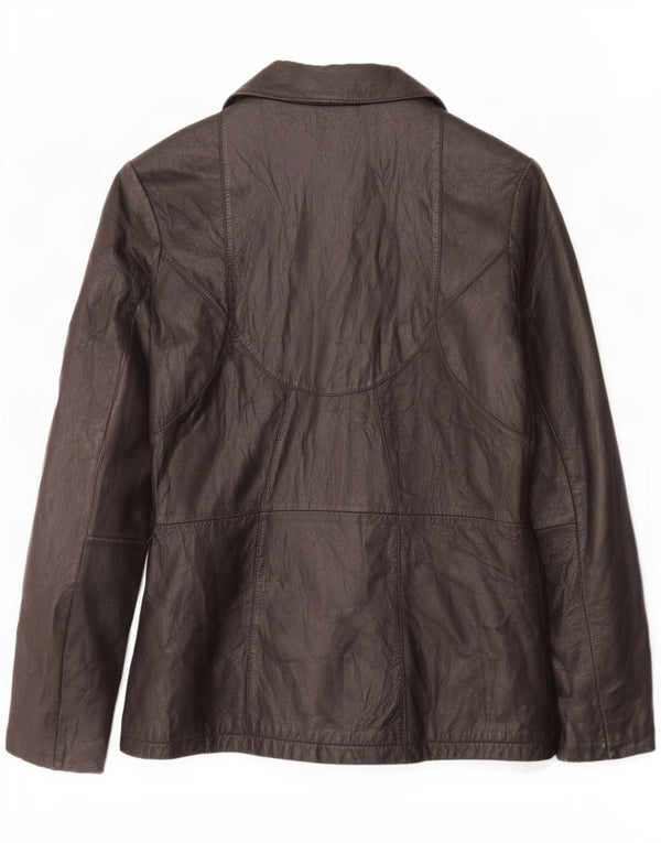 Wilsons Womens Leather Jacket UK 10 Small Black