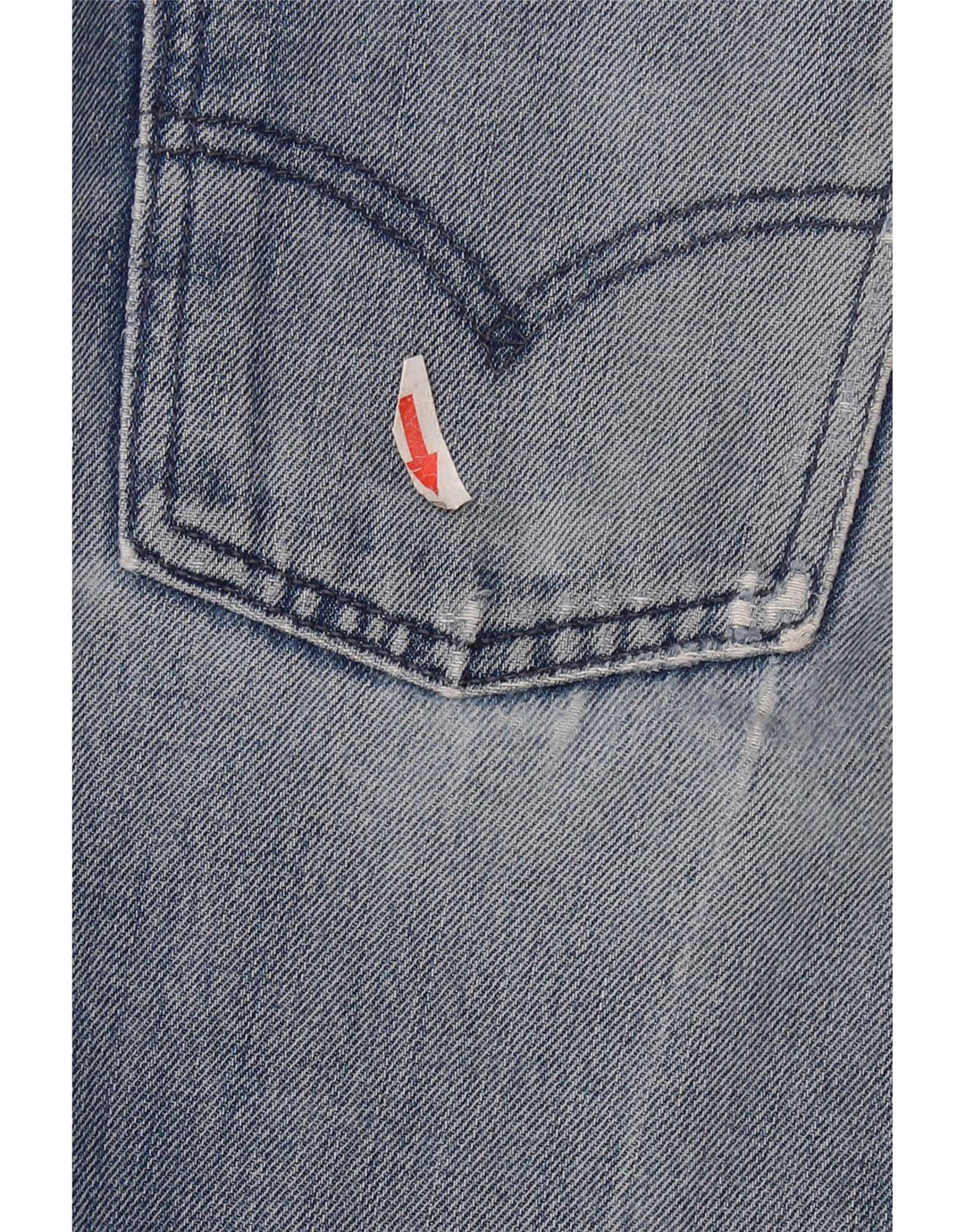 Jeans dritti effetto invecchiato da donna Levi's W28 L32 cotone blu