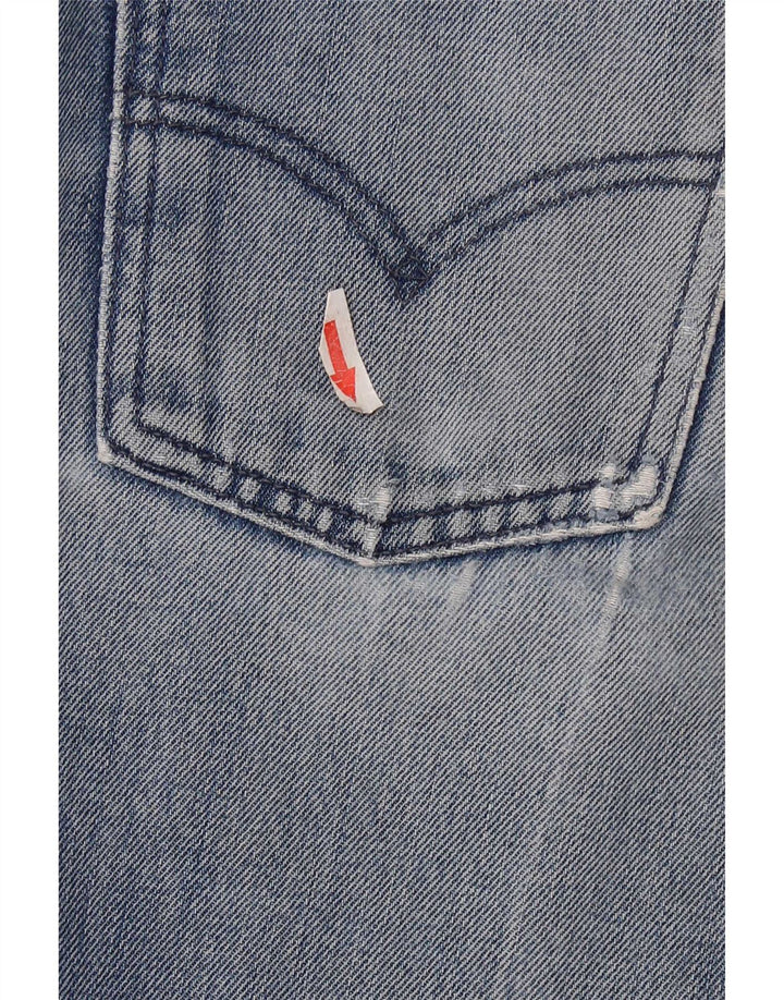 Jeans dritti effetto invecchiato da donna Levi's W28 L32 cotone blu