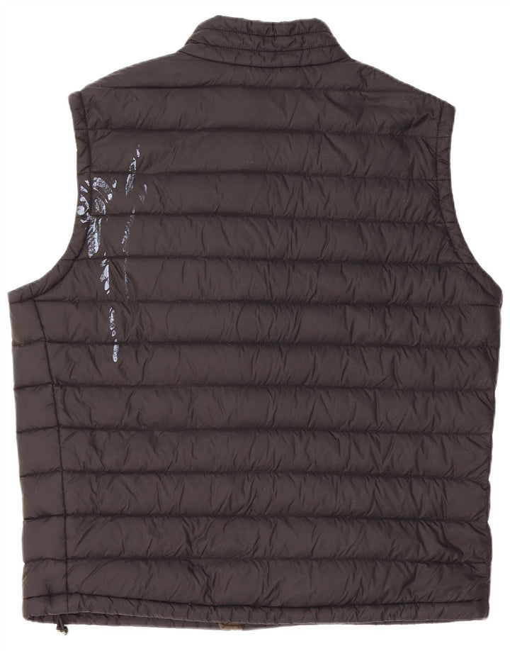 Gilet imbottito da uomo HUGO BOSS EU 56 3XL Nero Poliammide