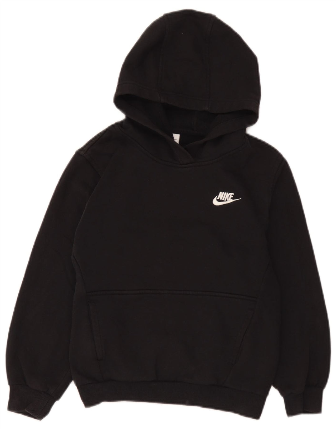 Felpa con cappuccio da ragazzo Nike 10-11 anni cotone nero medio