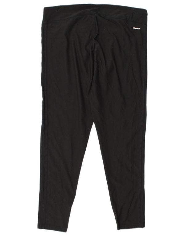 Leggings Climalite da donna ADIDAS UK 14 Large Nero Poliestere
