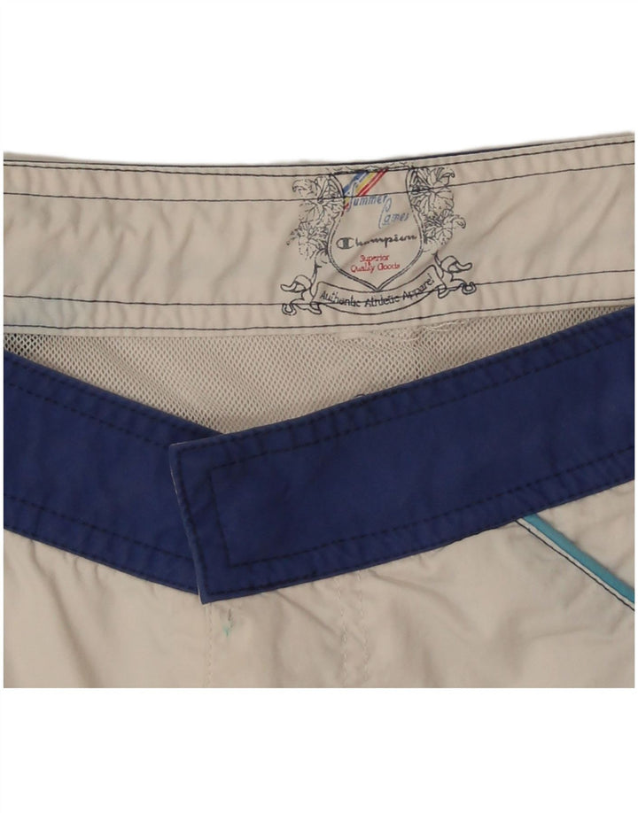 Pantaloncini da bagno da uomo Champion color bianco medio