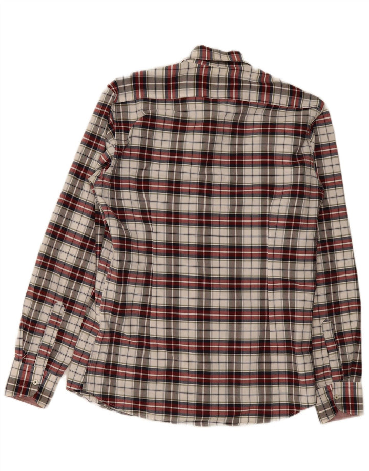 Canadiens Camicia da uomo in flanella di cotone a quadri rossi grandi