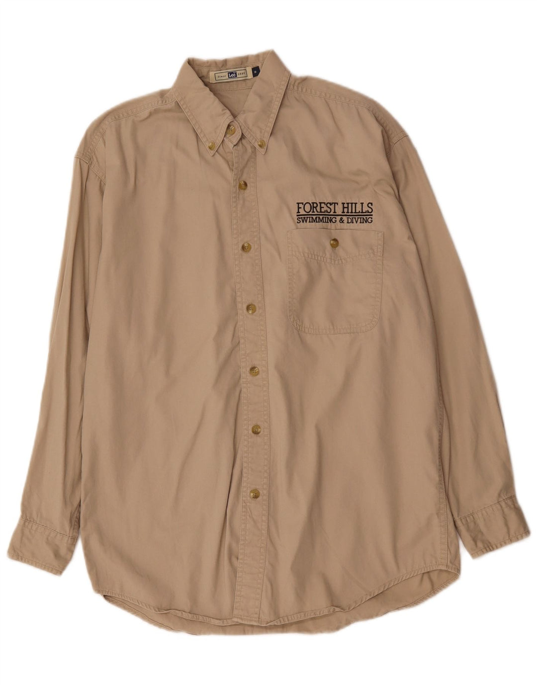 Camicia da uomo Lee in cotone beige medio
