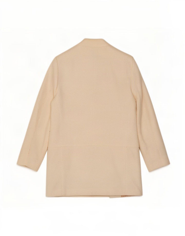 Giacca blazer aperta da donna Zara UK 12 media bianco sporco