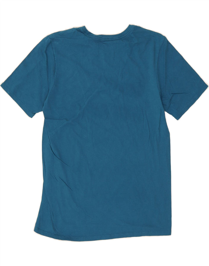 NIKE Mens Athletic Cut Graphic T-Shirt Top Medium Blue Cotton Vintage Nike and Second-Hand Nike from Messina Hembry 