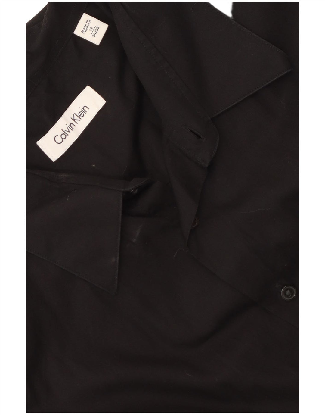 Camicia da uomo Calvin Klein taglia 17 XL cotone nero