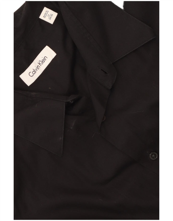 Camicia da uomo Calvin Klein taglia 17 XL cotone nero