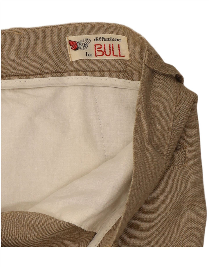 Pantaloni chino con pegging da donna vintage W30 L28 Beige