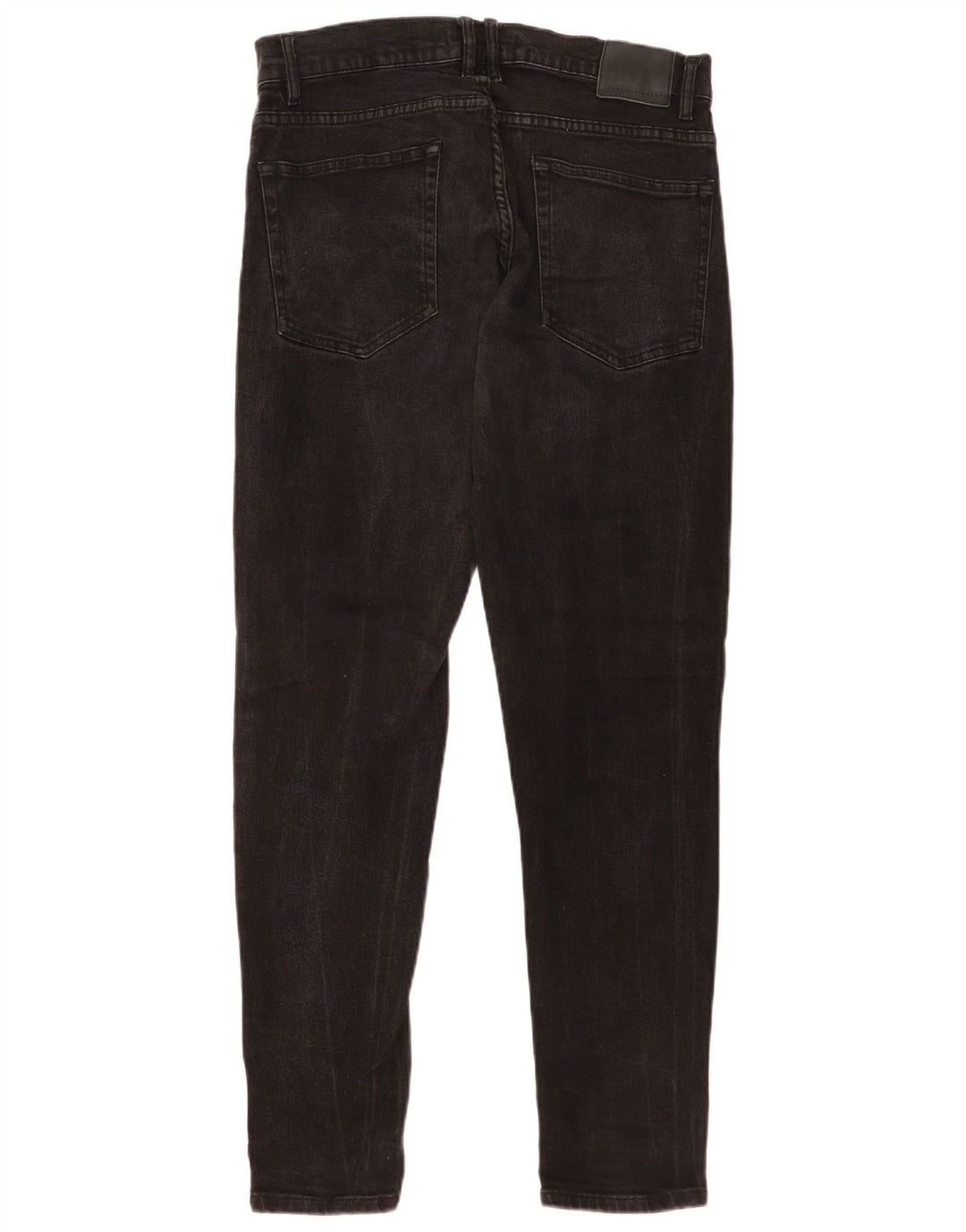 Jeans slim da uomo Zara EU 44 Large W34 L31 Nero