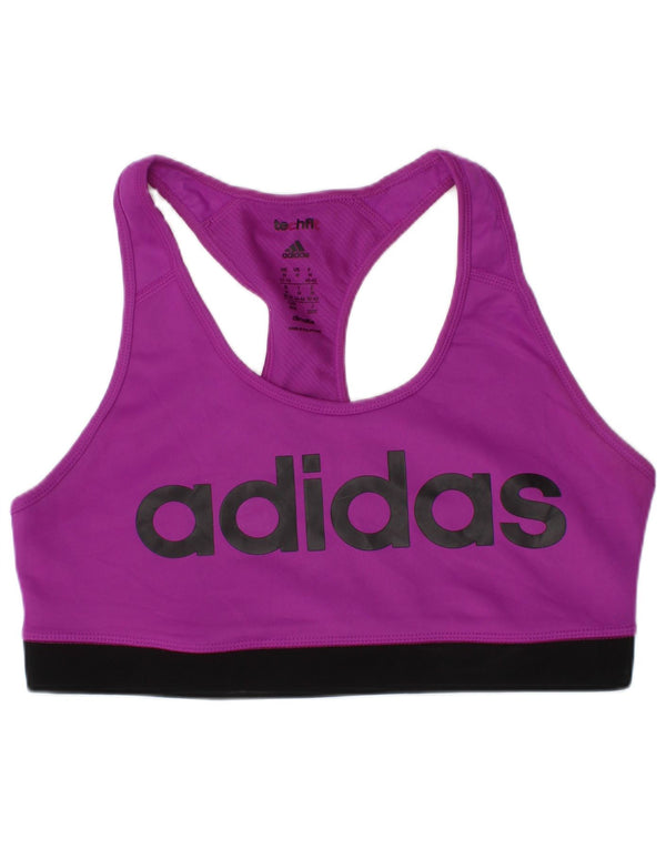 Top reggiseno sportivo Adidas Climalite Graphic da donna UK 12/14 Sport viola medio