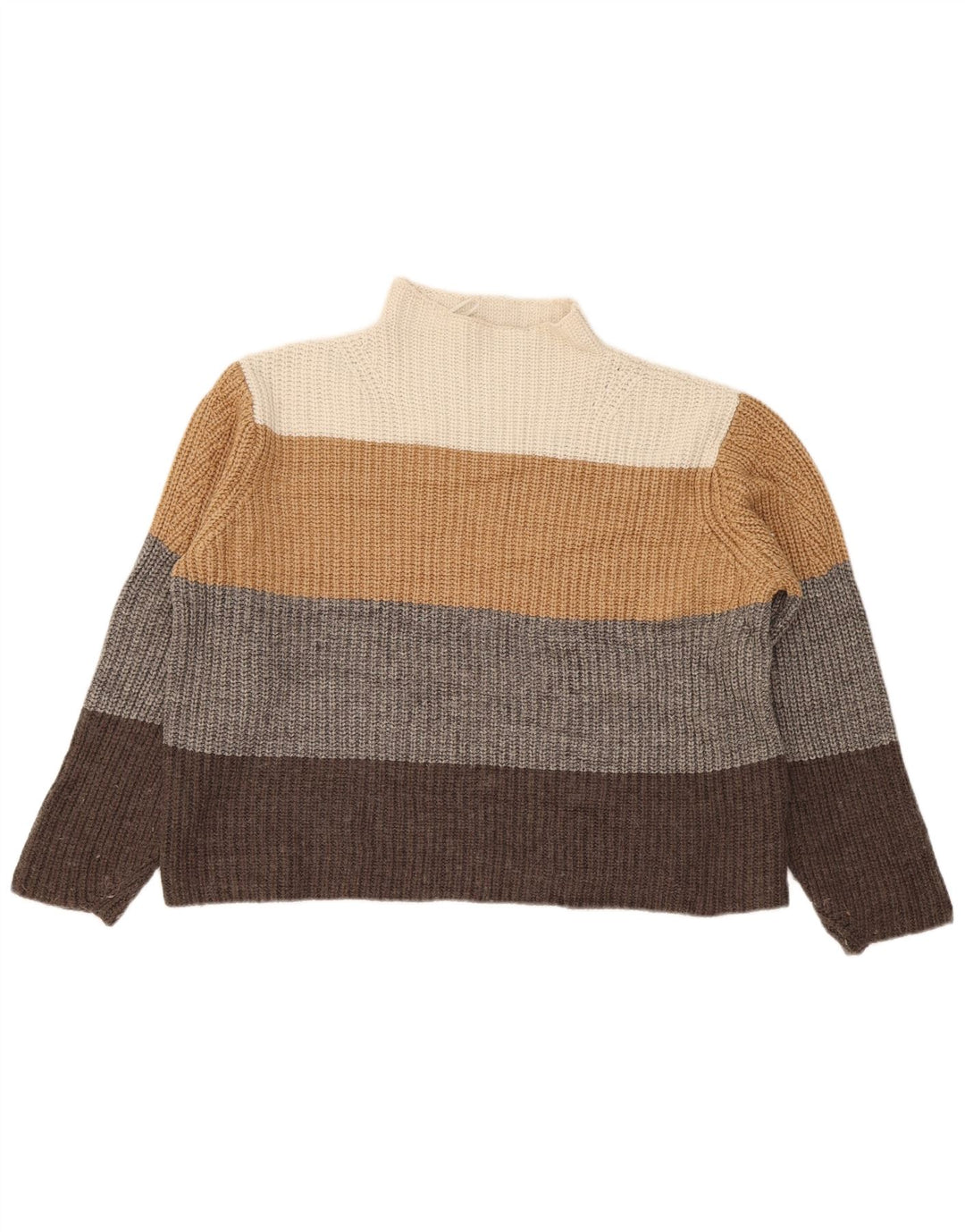 Maglione maglione a collo alto da donna Marks & Spencer UK 16 grande multicolore