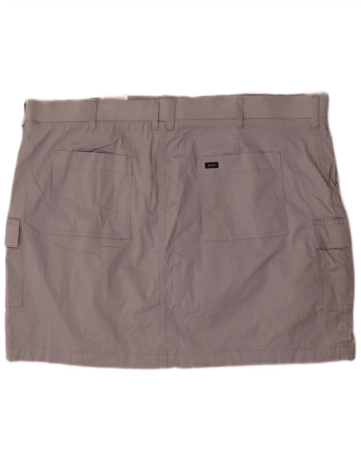 Gonna LEE da donna a vita media vestibilità regolare US 22 3XL cotone grigio