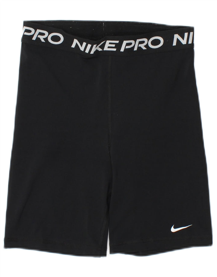 Pantaloncini sportivi NIKE Dri Fit Graphic da donna UK 8 piccoli neri