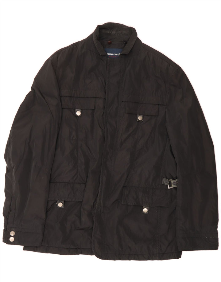 PIERRE CARDIN Mens Padded Jacket UK 44 2XL Black Polyester Vintage Pierre Cardin and Second-Hand Pierre Cardin from Messina Hembry 