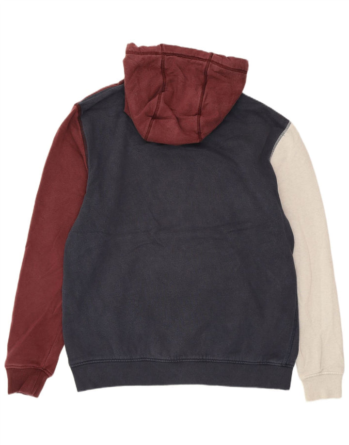 JACK WILLS Maglione con cappuccio grafico da uomo grande blocco di colori multicolore