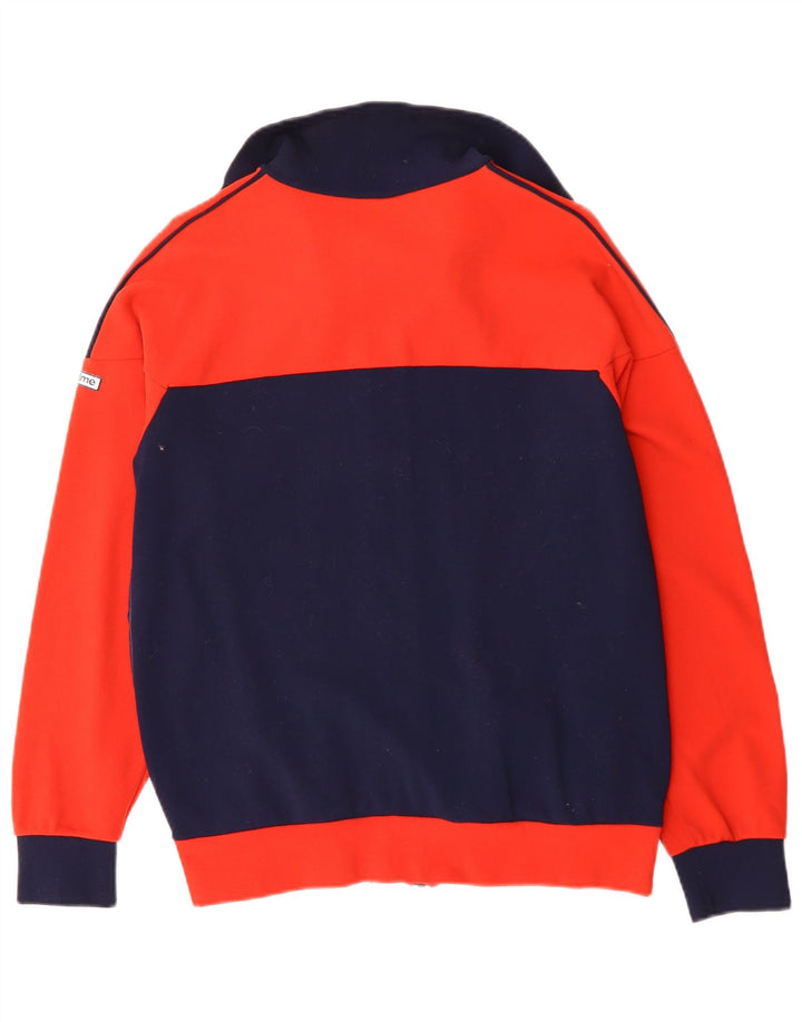 Giacca da tuta da uomo VINTAGE UK 40 Poliammide color block rosso medio