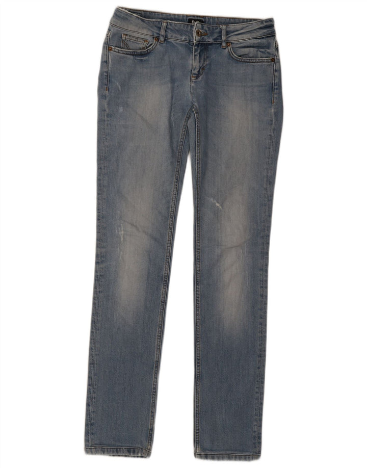 Jeans slim effetto consumato da donna Dolce & Gabbana W29 L32 cotone blu