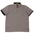 Polo da uomo TED BAKER taglia 5 XL in cotone grigio