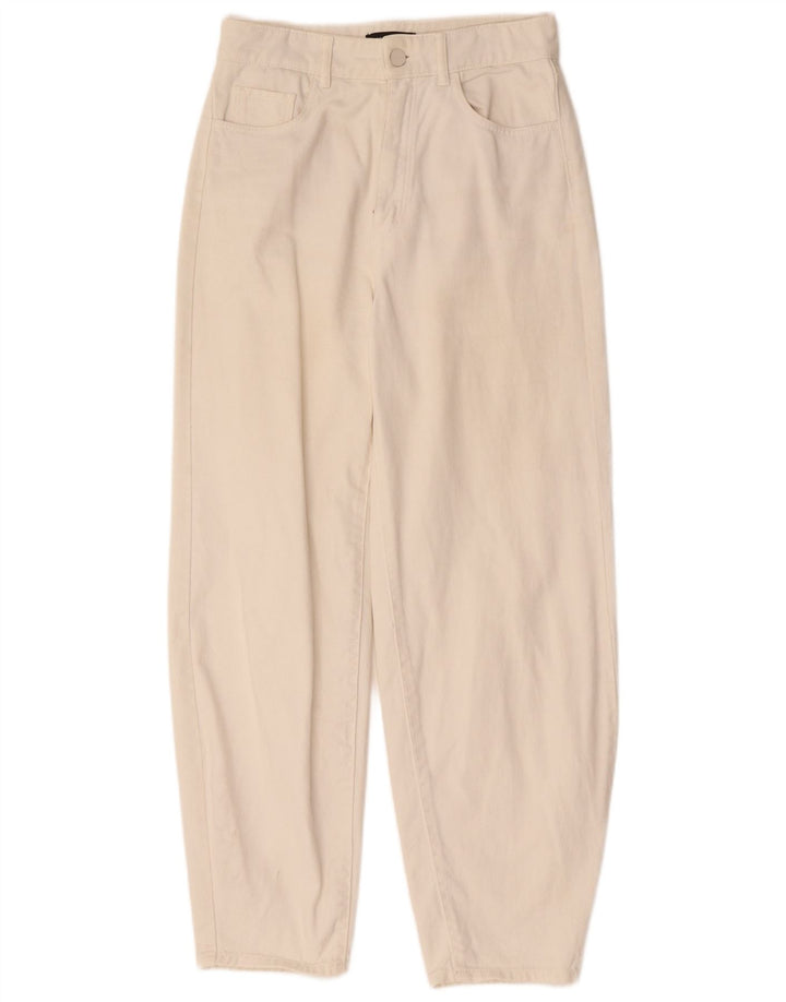 MASSIMO DUTTI Jeans affusolati a vita alta da donna EU 36 XS W26 L28 Bianco