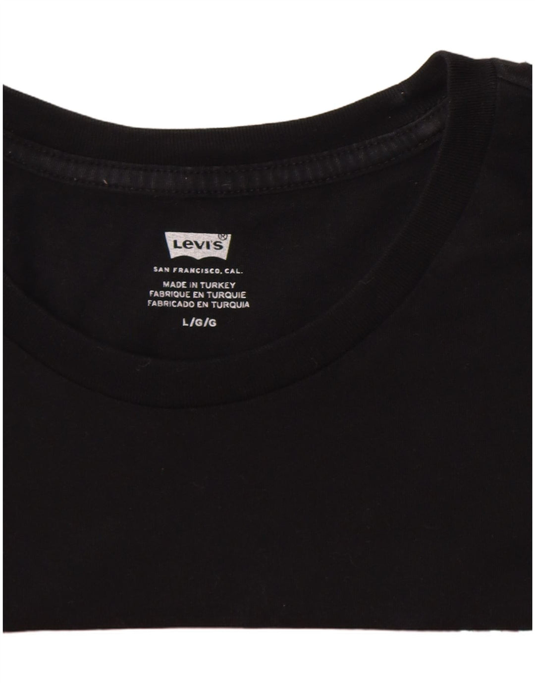 T-shirt grafica da uomo Levi's Top grande nera
