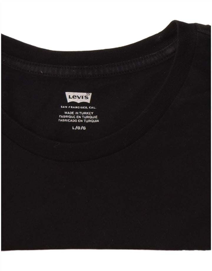 T-shirt grafica da uomo Levi's Top grande nera