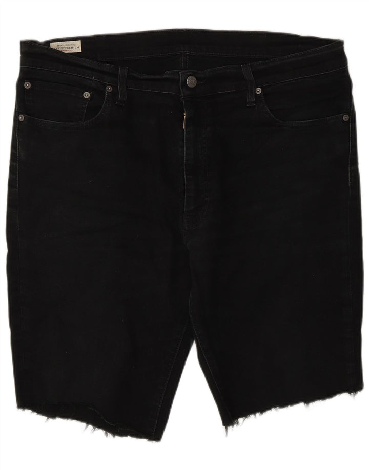 Pantaloncini di jeans Levi's 511 da uomo W38 XL in cotone nero