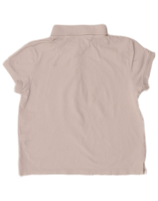 Polo corta per bambina Tommy Hilfiger 15-16 anni XL cotone bianco